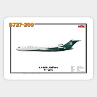 Boeing B727-200 - LASER Airlines (Art Print) Sticker